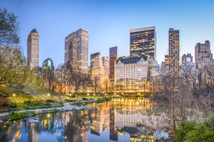 Central Park New York City at Dusk